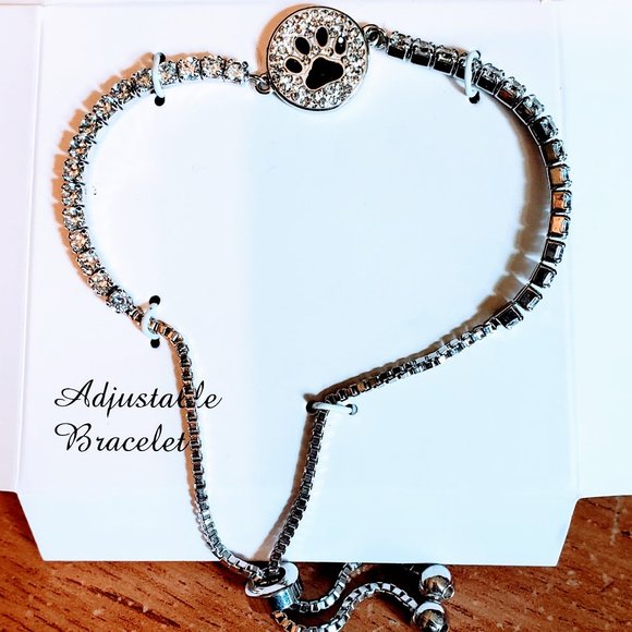 Diamond Black Paw Bracelet & Necklace Set - NWOB - Picture 2 of 3